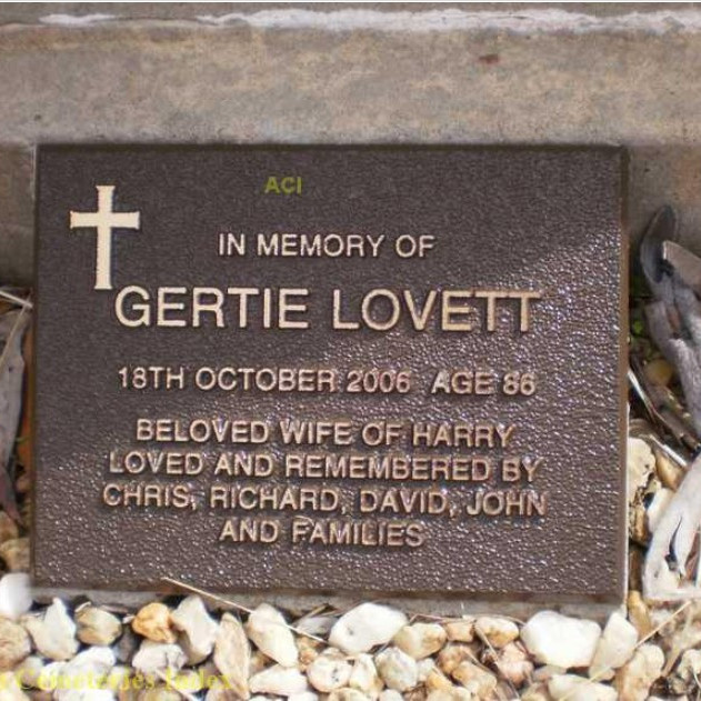 Gertie (Shea) Lovett