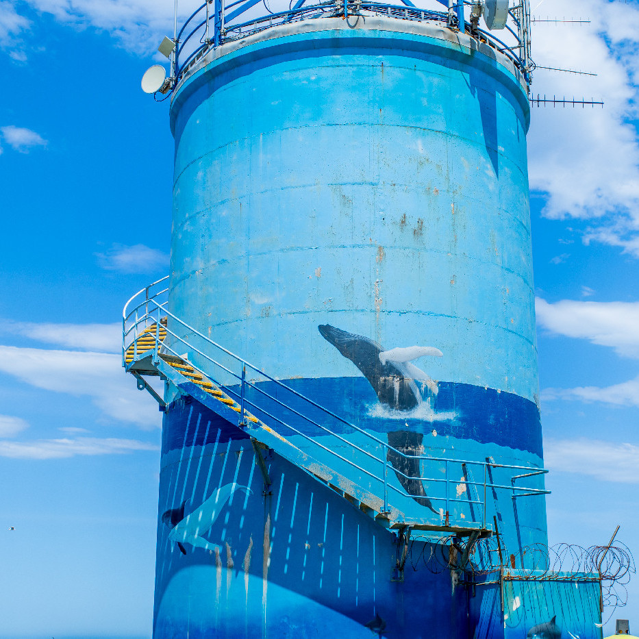 Mural on water tower, Woolgoolga Headland