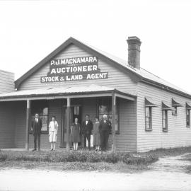 P. J. MacNamara's Auctioneers Office on High Street, 1920s