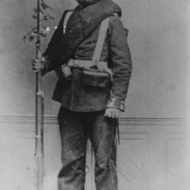 Portrait of Hermann Hinrick Rieck in a Prussian soldiers uniform, 1870 