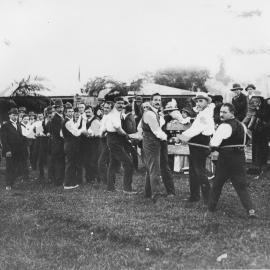 Tug-of-war competition, c. 1910