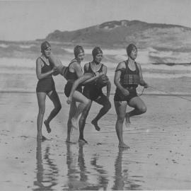 Jetty Surf Life Saving Club Girls Team at Yamba Beach, 1931 