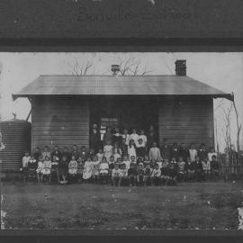 John McIntyre and pupils at Bonville Public School, c. 1912