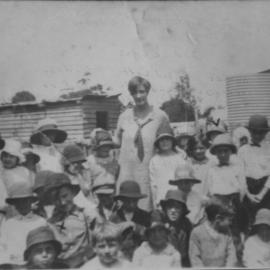 Miss Small and pupils of 2nd Class at Coffs Harbour Public School, c. 1927