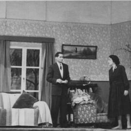 Two actors on stage, c.1950s