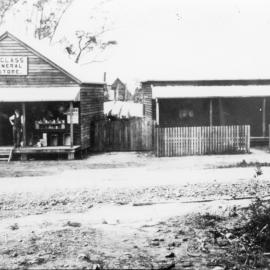 Neil Glass' General Store beside the Jetty Post and Telegraphic Office, c. 1905