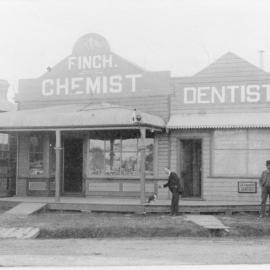 C. A. Finch's Chemist and Dentist surgery, c. 1910s