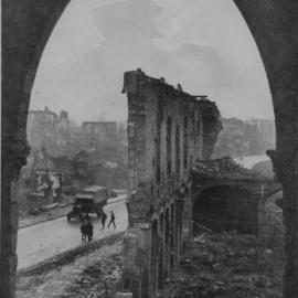 A war damaged building, 1917