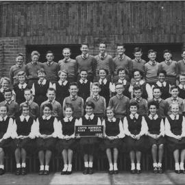 High School class 1C, 1956