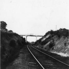 The road bridge on Sawtell Road crossing the North Coast Railway Line, c.1940