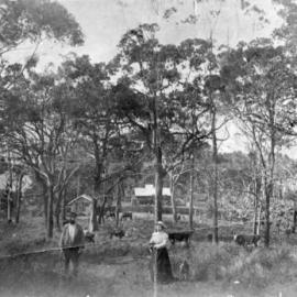 Hermann and Fanny Rieck on their banana plantation, 1893