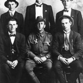 Portrait of young men, c. 1914