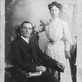 Portrait of Amandus Ludwig Hoschke with companion, c.1910