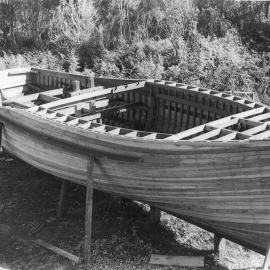 Harry Fanning's boatbuilding, 1957