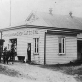 The first Butter Factory on the corner of Edgar and Mildura Streets, 1910
