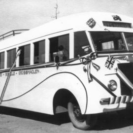 Lindsay Bros' first bus, 1946 