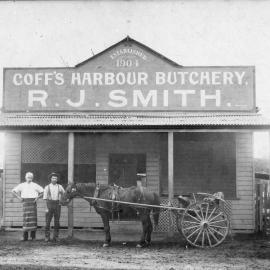 R. J. Smith's High Street butchery, c. 1905