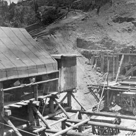 Red Hill tunnels railway construction, 1920s
