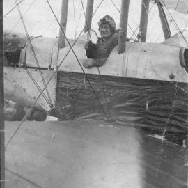 Captain Colvin on a joy flight, 16 June 1920 