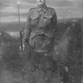 Portrait of World War I soldier Vic Ide, 1917 