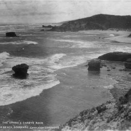The Sphinx & Darby's Rock at Back Beach near Sorrento, 1890s