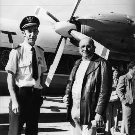 Captain William Bray and Reg Hannaford, July 1979 
