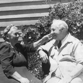 Elizabeth Jane Matilda Bray and Robert Capper Bray, December 1955