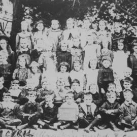 Bark Hut School at Wangaratta, 1905 