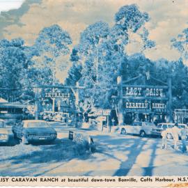 Entrance to the Lazy Daisy Caravan Ranch, c.1975