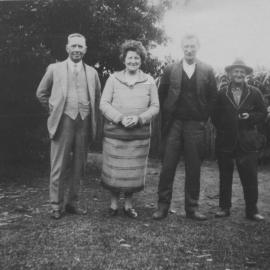 Mrs. Florence and Mr Charles Sharp with two guests, c. 1940s
