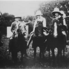 Horse riders from Karangi Public School, c. 1935 