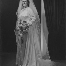 Portrait of a bride, 25 February 1950