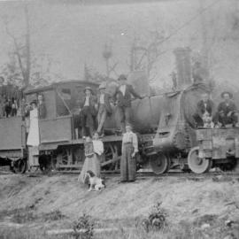 The British Australia Timber Company Mill's first locomotive, 1908
