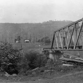Construction of the Glenreagh Railway Bridge, c.1920