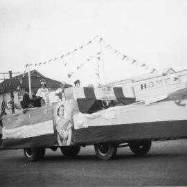 Caba & Sons float in the Coronation Day Procession, 2 June 1953 