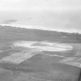 Aerial view of Coffs Harbour Aerodrome, 31 December 1930 