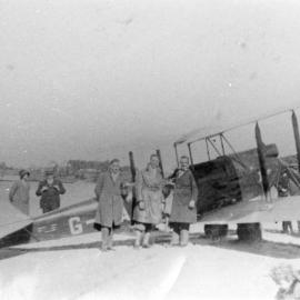 Amy Johnson's aeroplane 'Jason' on Jetty Beach, 4 June 1930