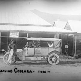 Royal Mail leaving W. Rossiter's Accommodation House, 1 January 1918 