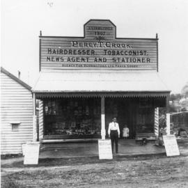 Percy Thomas Crook's store, 1907