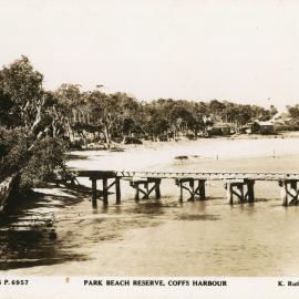 Timber tram line to Bruxner Park, c.1930