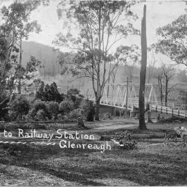 Road to the railway station, January 1921 
