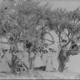 Group at Charlesworth Bay, 1890