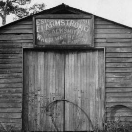E. Armstrong Blacksmith Wheelwright and Farrier, c. 1954