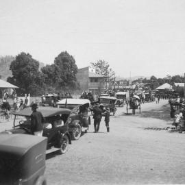 Parade on West High Street, c. 1920 