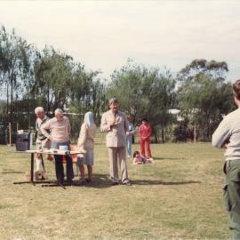 Tree planting at Shephard Park, September 1983 