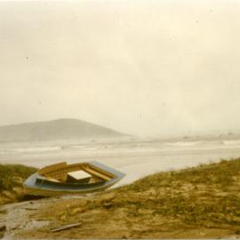 Jetty Beach in a gale, 1962 