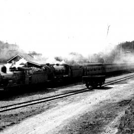 North Coast Mail train at Karangi Railway Station, 30 September 1941 