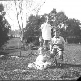 Jack with Nancy and Norman Hills, 1922