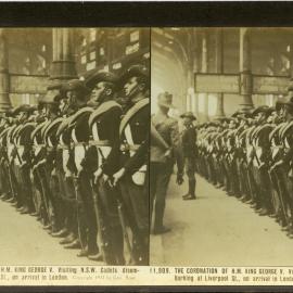 N.S.W. Cadets at the coronation of George V, 22 June 1911