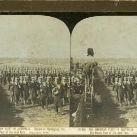 The American Fleet at Flemington Racecourse, 1908